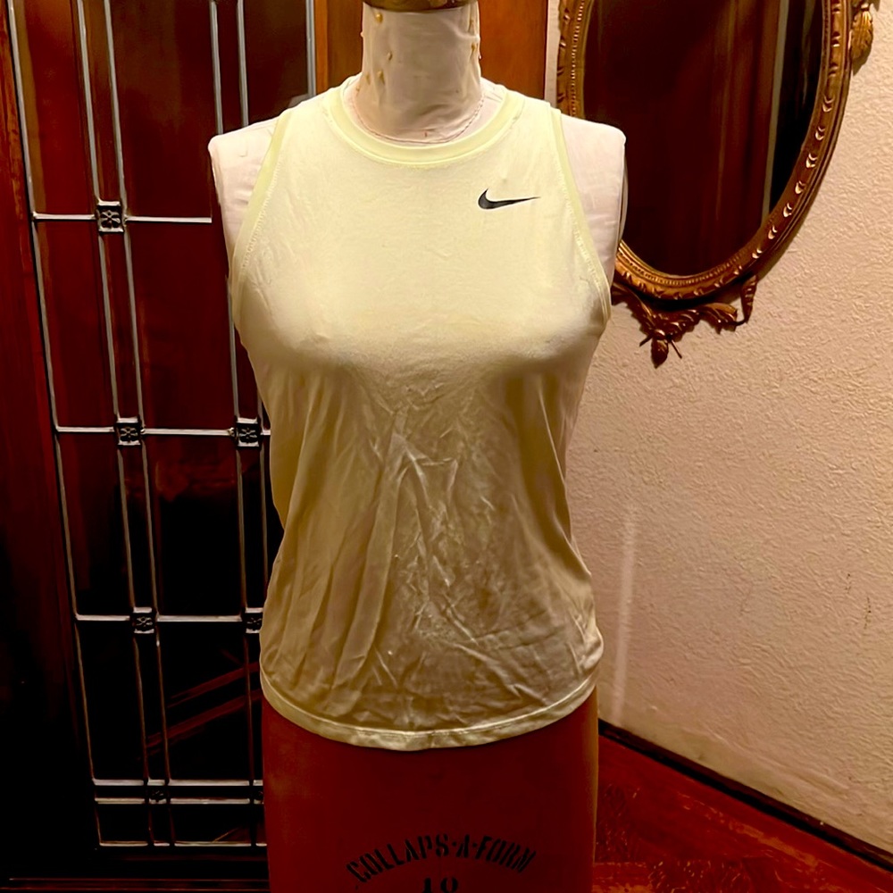 Nike woman Small yellow tank top
